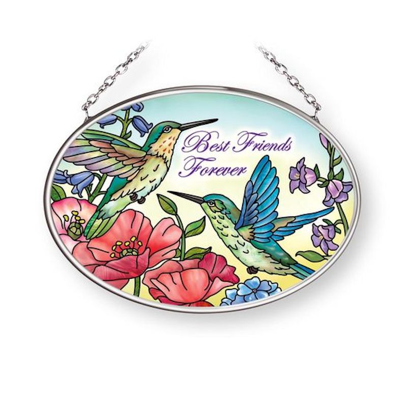 Amia Best Friends Forever Small Oval Suncatcher