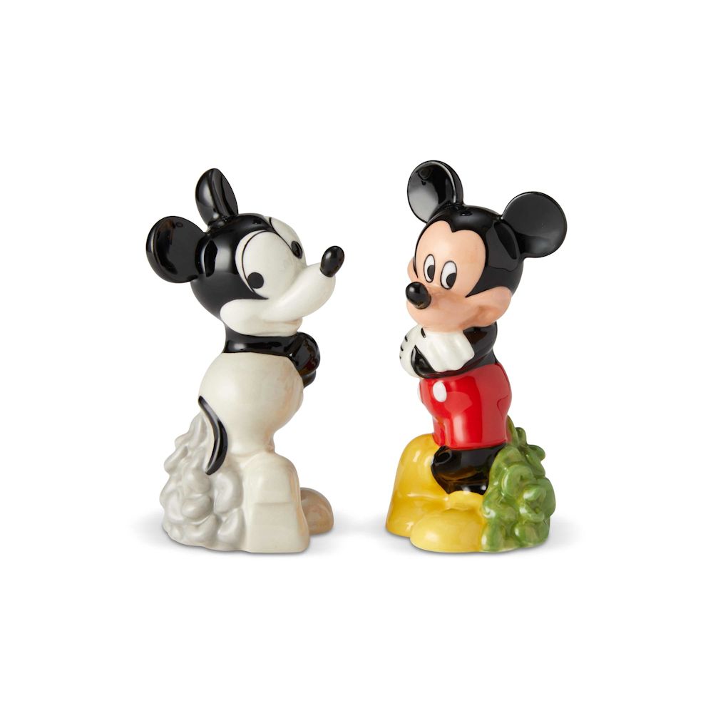 Enesco Disney Mickey Then and Now Salt and Pepper Shaker