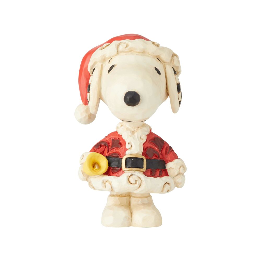 Heartwood Creek Peanuts Snoopy Santa Mini Figurine
