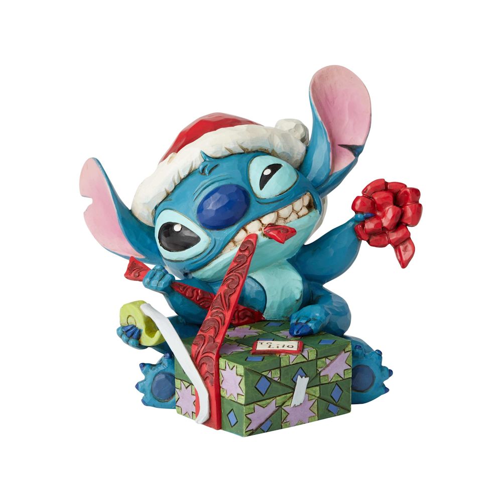 Heartwood Creek Disney Santa Stitch Wrapping Present