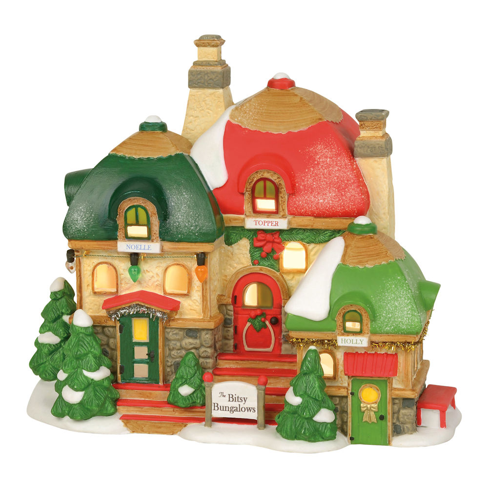 Department 56 North Pole Series The Bitsy Bungalows Lighted Building