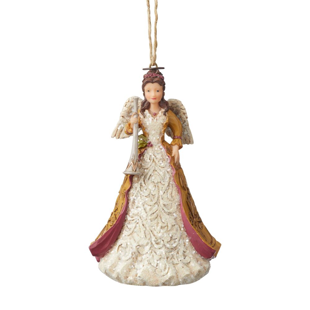 Heartwood Creek Victorian Angel with Horn Ornament