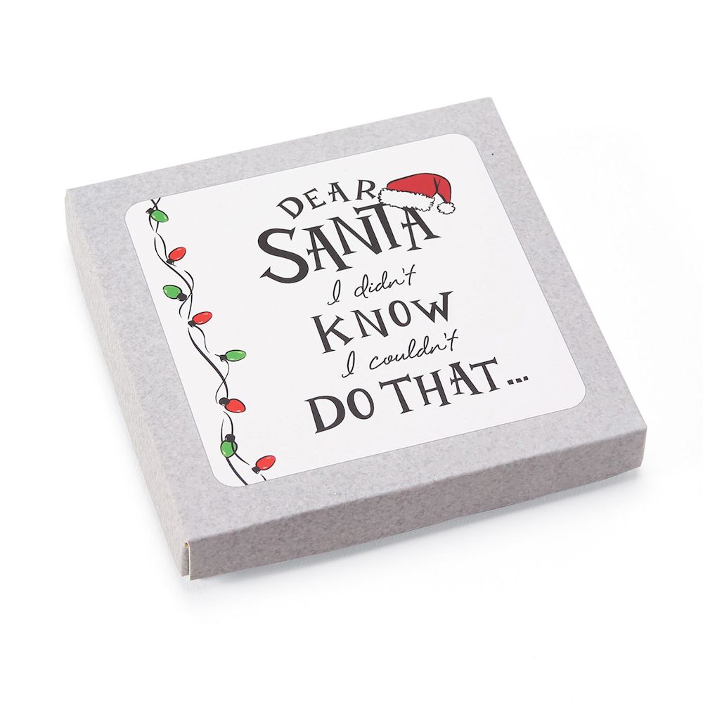 Entertainment by Izzy and Oliver Dear Santa Do That Coaster Set of 4