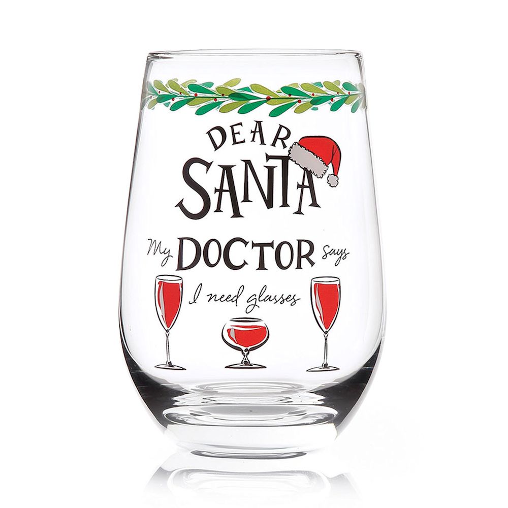 Entertainment by Izzy and Oliver My Doctor Stemless Wine Glass