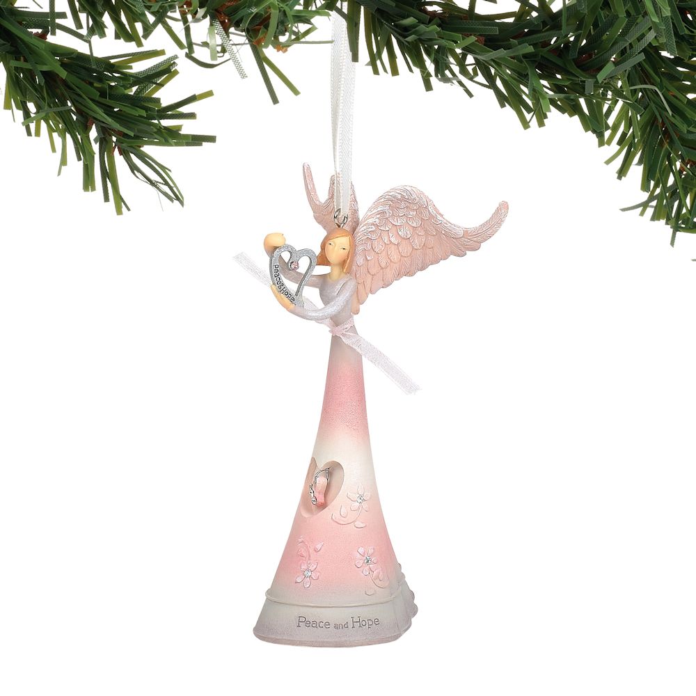 Peace by Piece Peace and Hope Angel Ornament