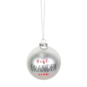 Our Name Is Mud Grandpa Glitter Ornament