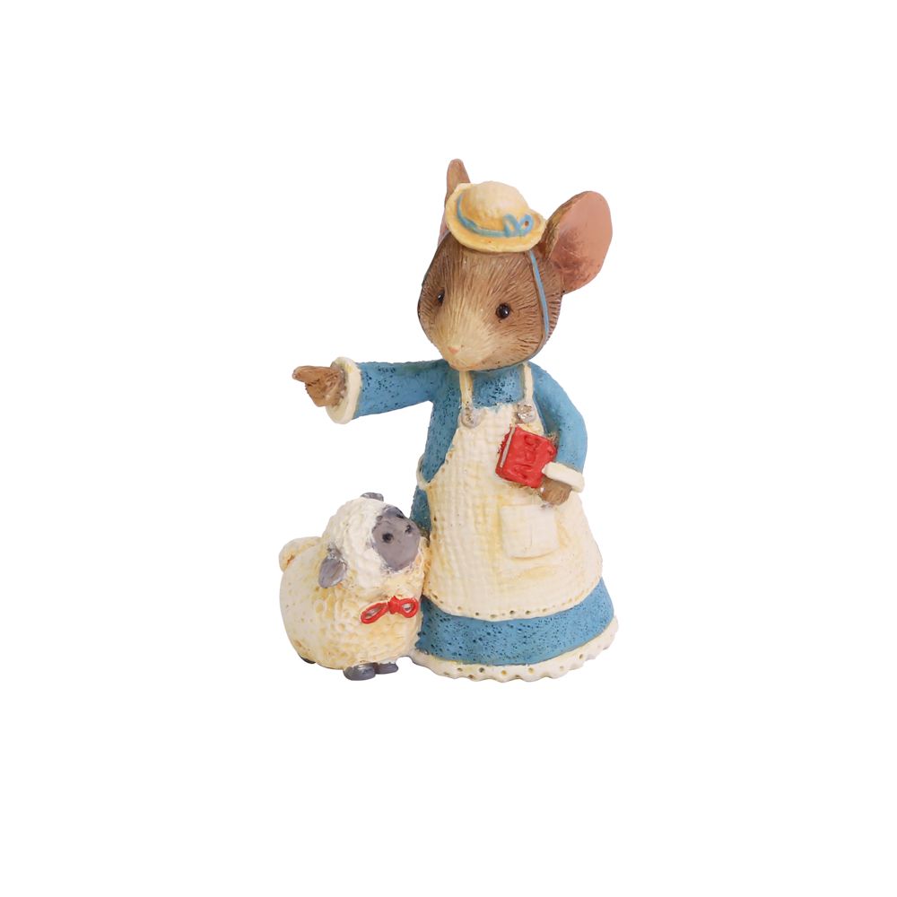 Tails with Heart Nursery Rhyme Mary Had A Little Lamb Mouse Figurine