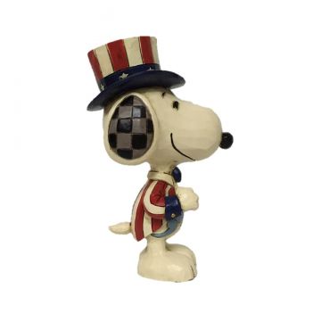 Jim Shore Peanuts Mini Patriotic Snoopy Figurine