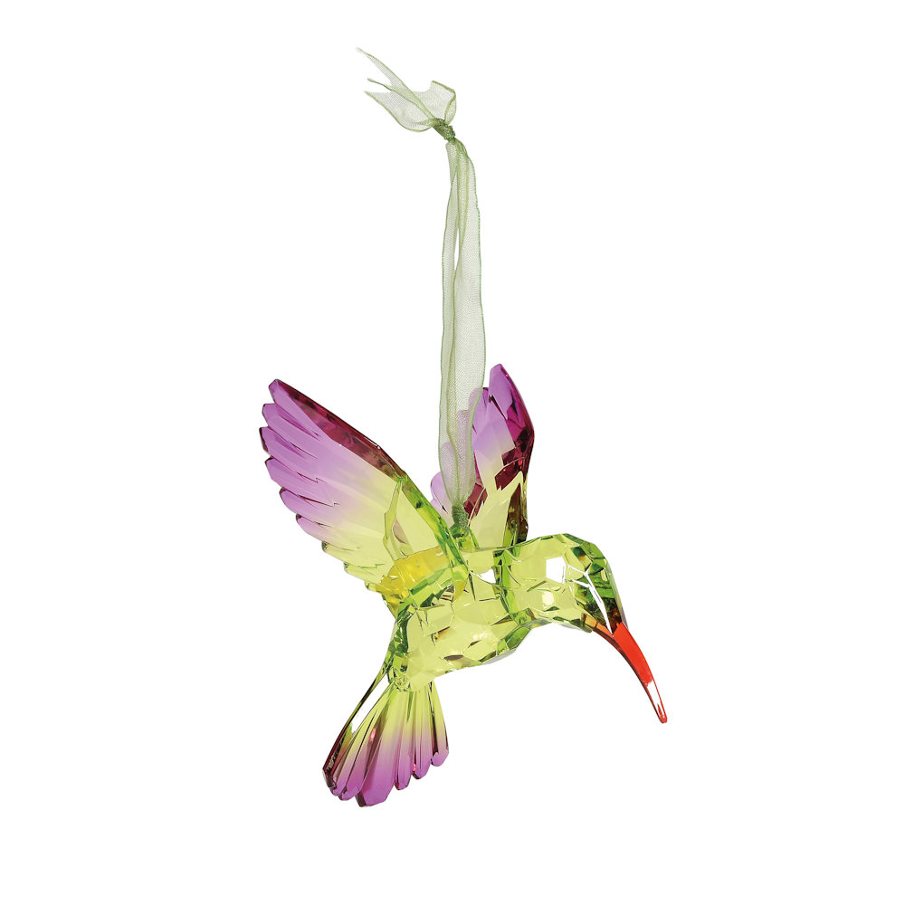 Facets Green Hummingbird Acrylic Ornament