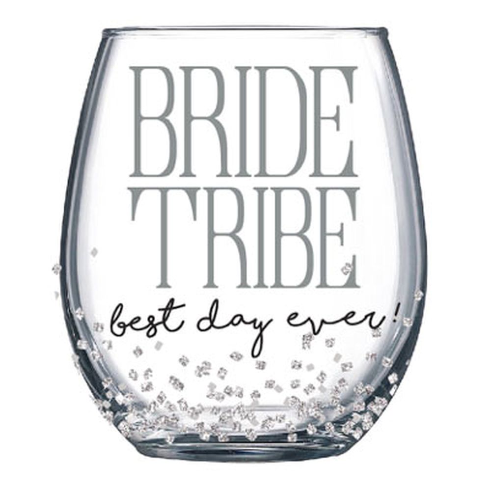 Our Name Is Mud Bride Tribe Stemless Wine Glass