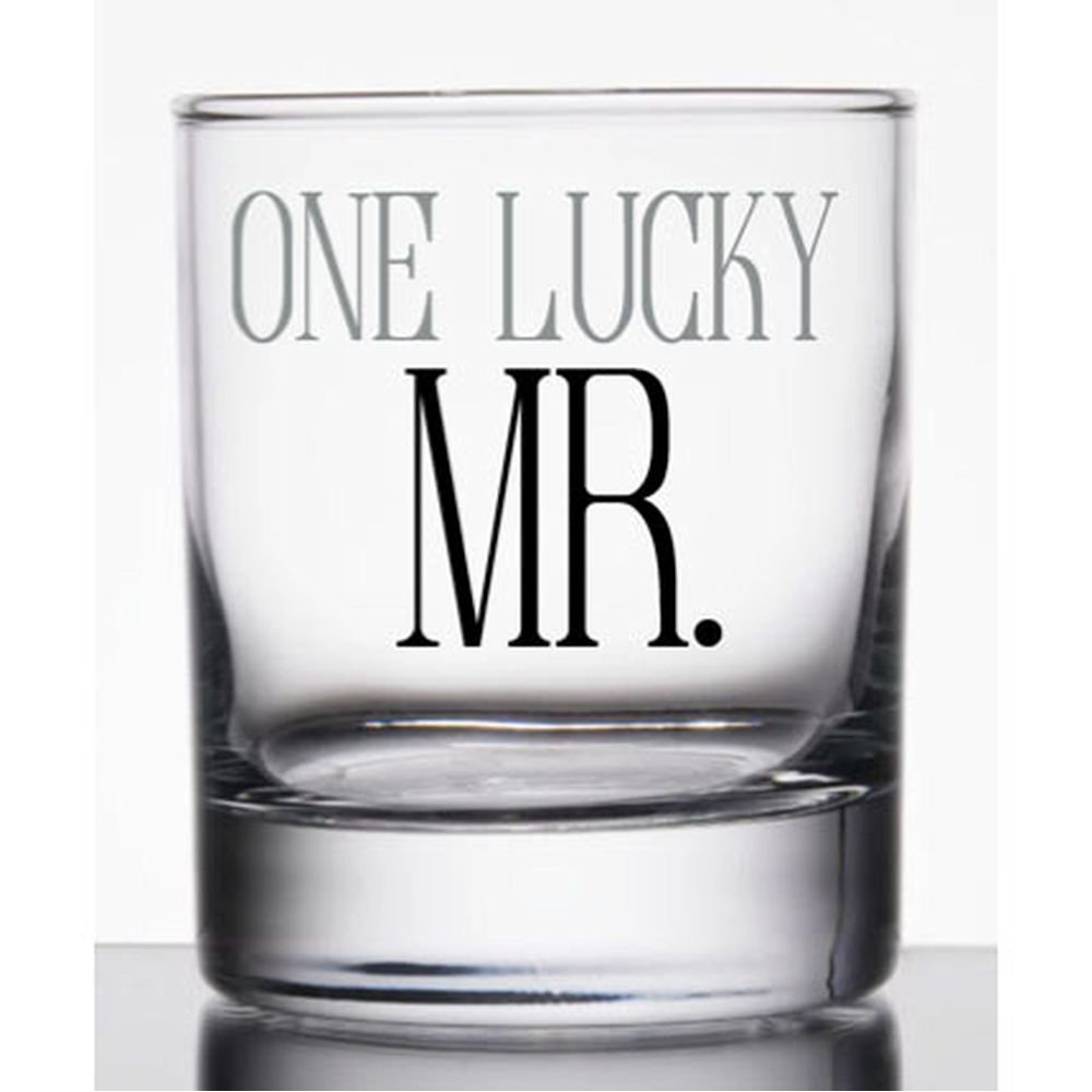 Our Name Is Mud Mr. Lucky Rocks Glass