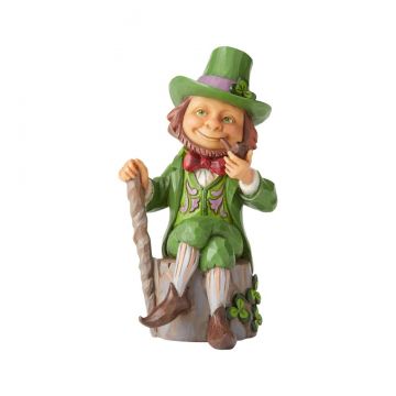 Jim Shore Pint Sized Leprechaun Figurine "Luck Is What You Make It"