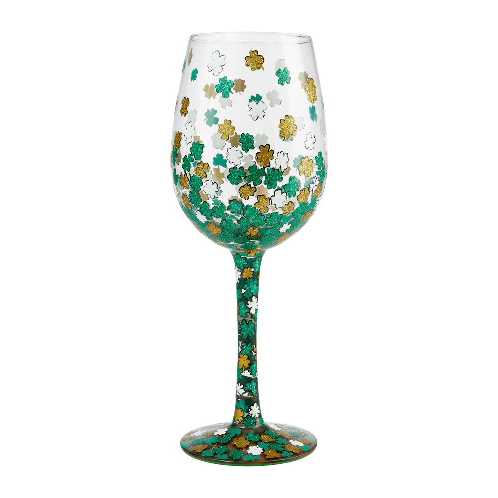 Lolita Shamrock Wine Glass