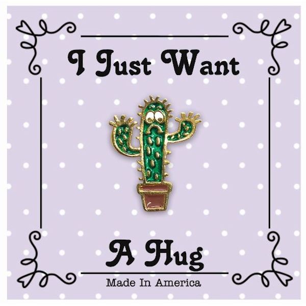 Thoughtful Little Angels Just 4 Fun Cactus Enamel Pin