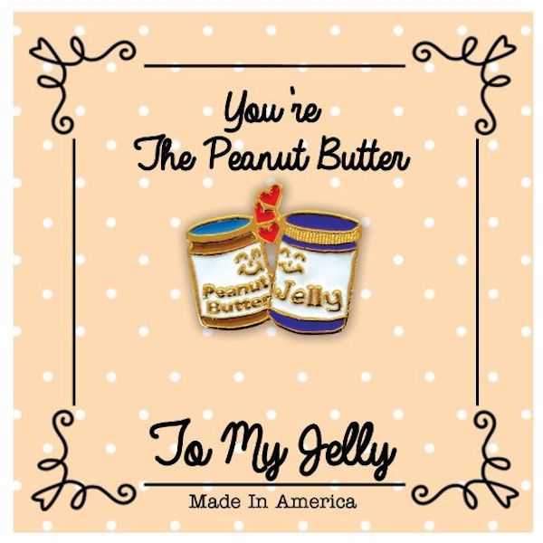 Thoughtful Little Angels Just 4 Fun Peanut Butter and Jelly Enamel Pin