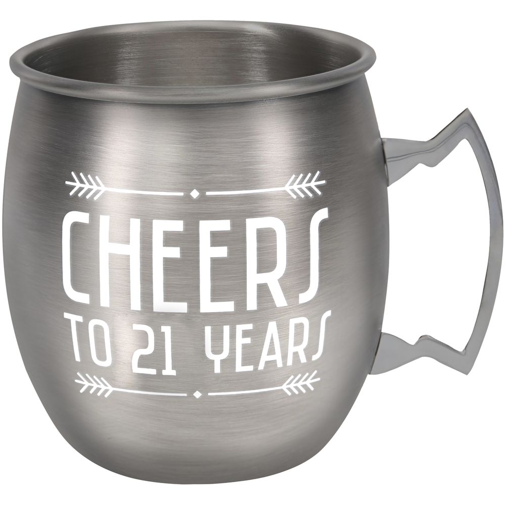 Pavilion Gift 21 Years 20 oz Stainless Steel Moscow Mule