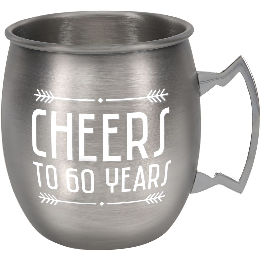 Pavilion Gift 60 Years 20 oz Stainless Steel Moscow Mule