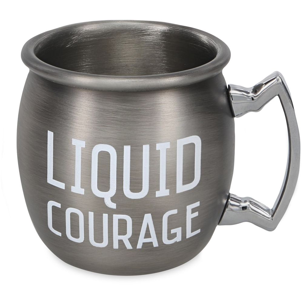 Pavilion Gift Liquid Courage 2 oz Stainless Steel Moscow Mule Shot