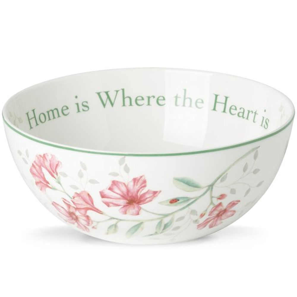 Lenox Butterfly Meadow Home Is Where The Heart Is Sentiment Bowl