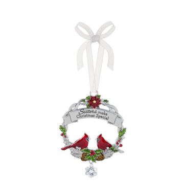 Ganz Christmas Cardinal Ornament - Sisters Make Christmas Special