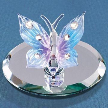 Glass Baron Butterfly Blue
