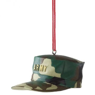 Ganz Military Hat Ornament - Army