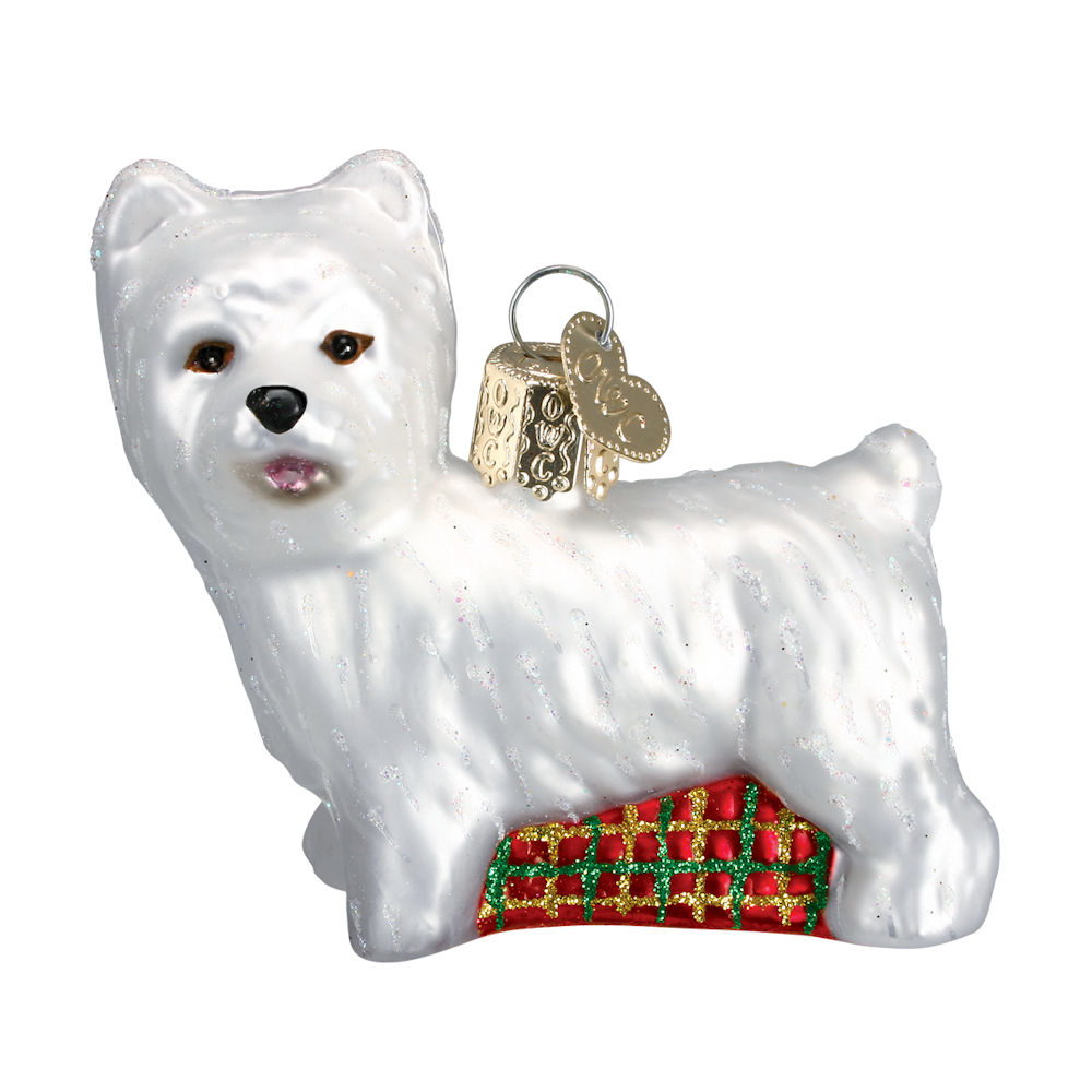 Old World Christmas Westie Glass Ornament