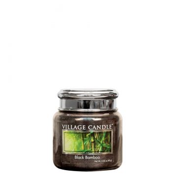 Village Candle Black Bamboo - Petite Metal Lid Apothecary Candle
