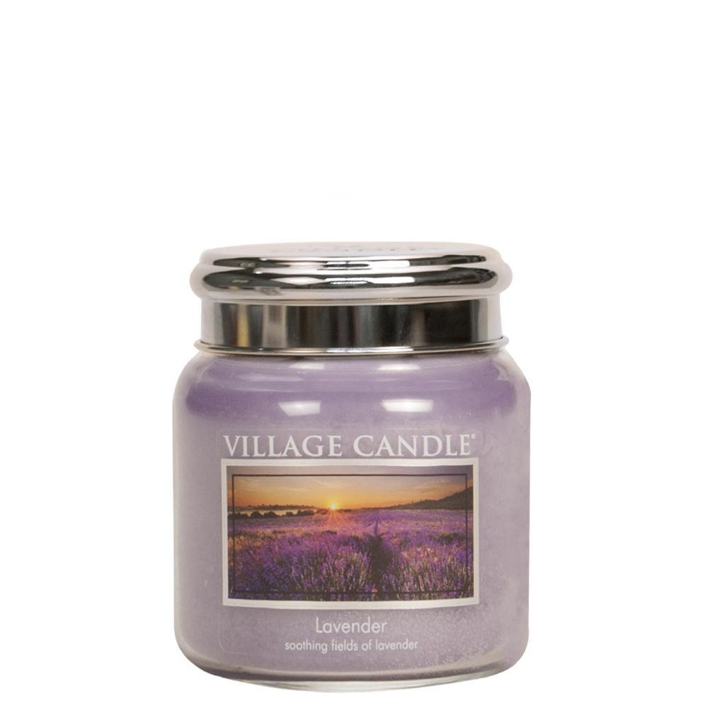 Village Candle Lavender - Medium Metal Lid Apothecary Candle