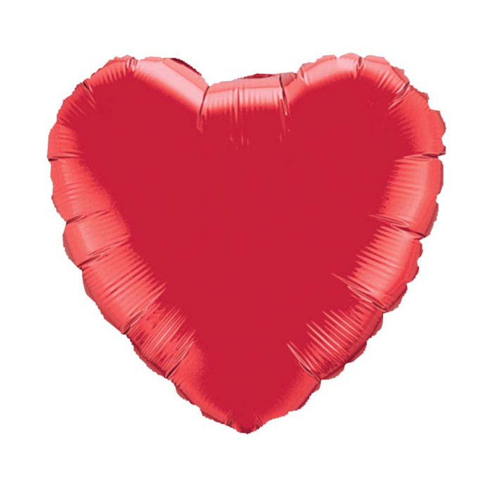 burton+BURTON 18" Solid Ruby Red Heart Balloon