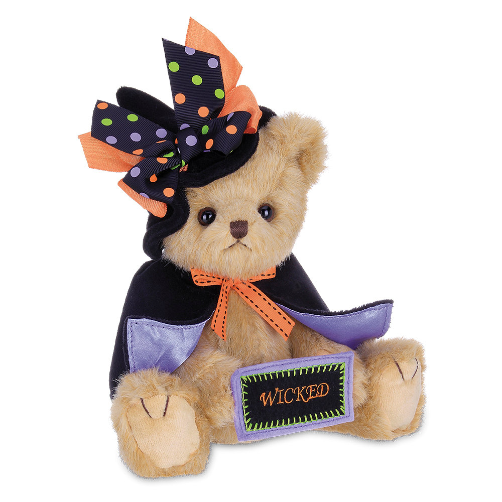 Bearington Tricky Nikki, Stuffed Animal Halloween Witch Teddy Bear