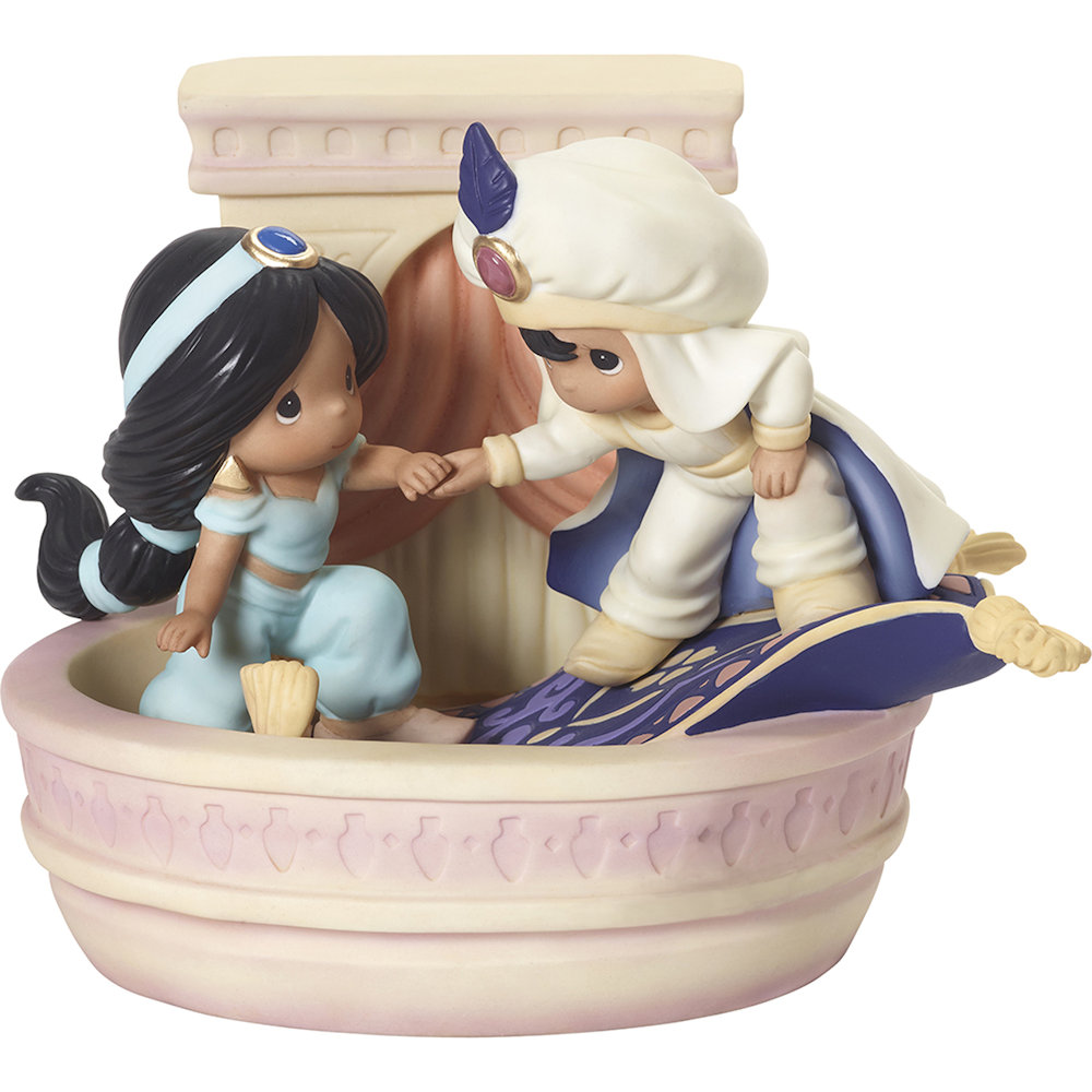 Precious Moments Disney A Magical World Awaits You Aladdin and Jasmine