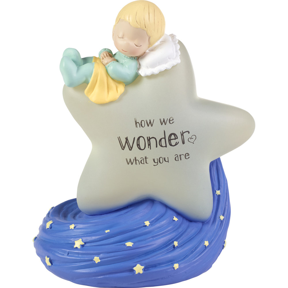Precious Moments How We Wonder What You Are - Gender Reveal Nightlight
