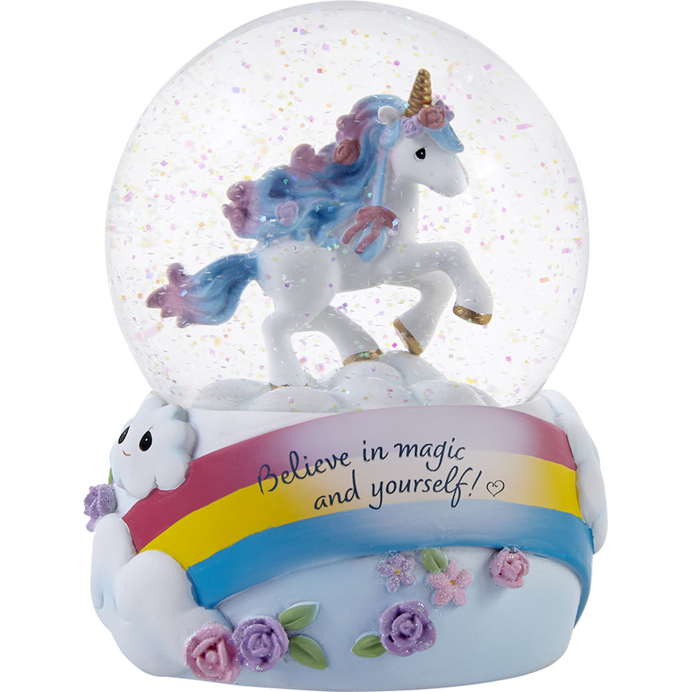 Precious Moments Believe In Magic - Unicorn Musical Snow Globe