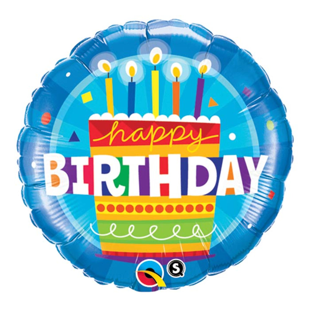 burton+BURTON 18" Happy Birthday Cake Balloon