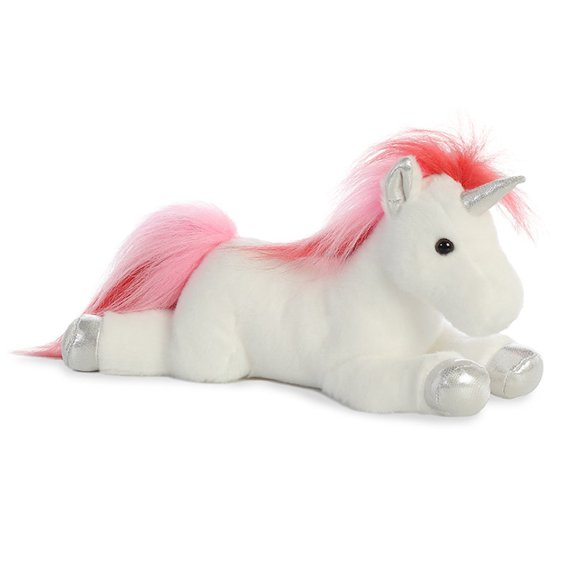 Aurora 12" Velvet Swirls Unicorn Stuffed Animal