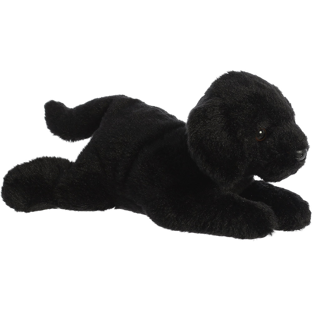 Aurora 12" Black Labrador Stuffed Animal