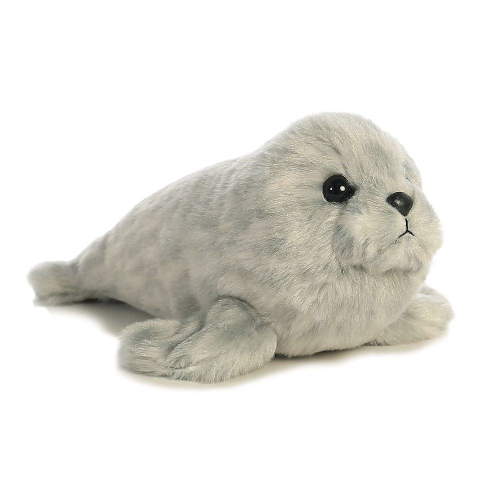 Aurora Mini Flopsie 8" Harbor Seal Stuffed Animal