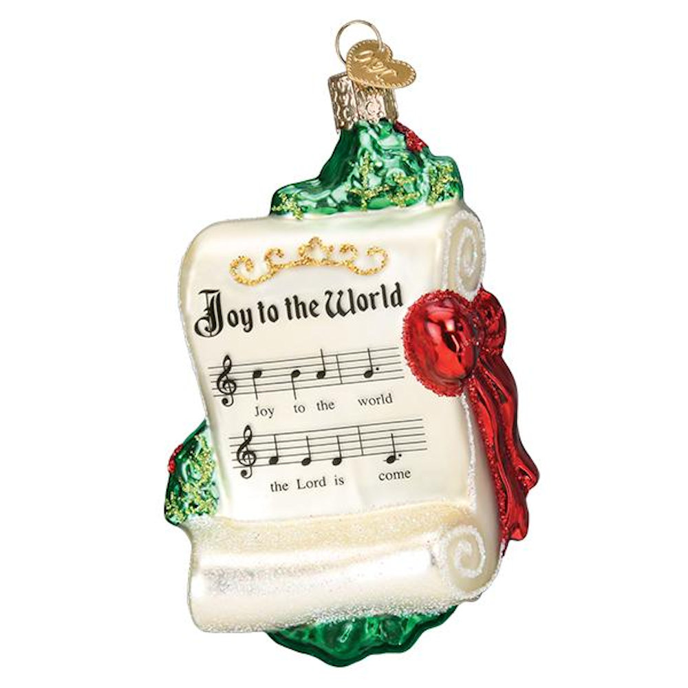 Old World Christmas Joy To The World Glass Ornament