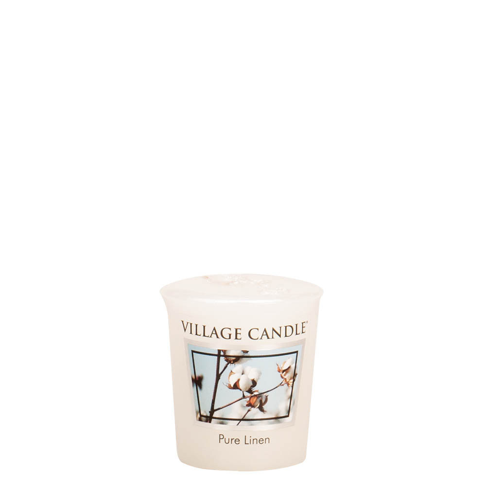 Village Candle Pure Linen - Wrapped Votive