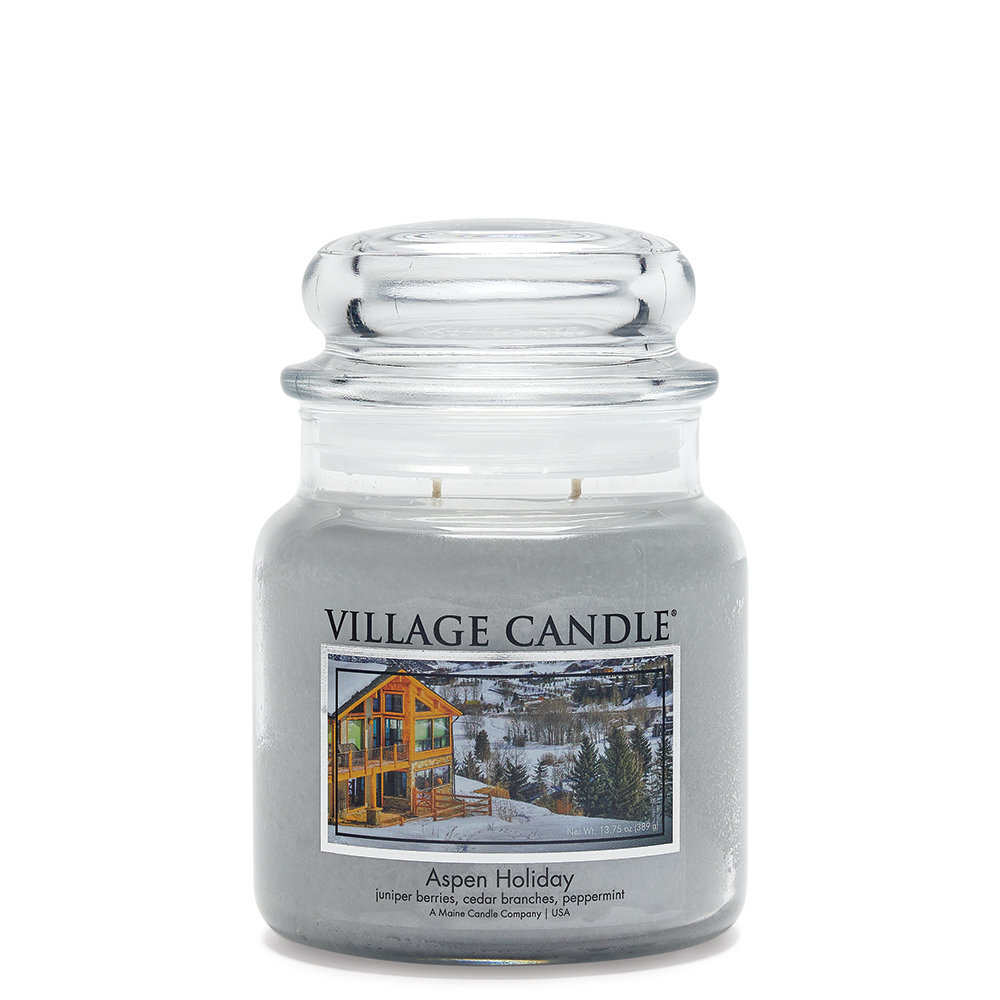 Village Candle Aspen Holiday - Medium Apothecary Candle