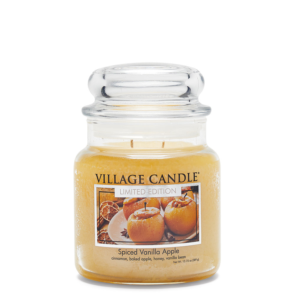 Village Candle Spiced Vanilla Apple - Medium Apothecary Candle