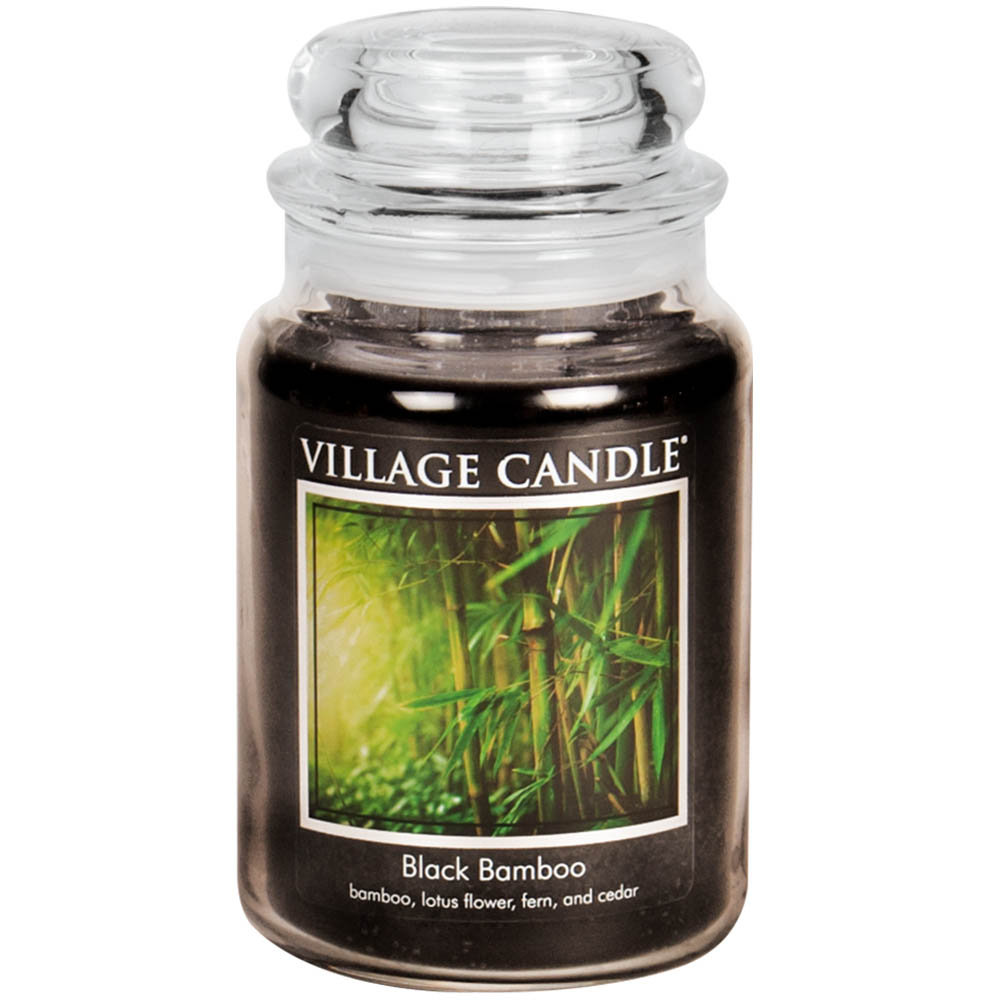 Village Candle Black Bamboo - Large Apothecary Candle