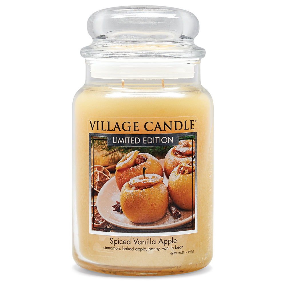 Village Candle Spiced Vanilla Apple - Large Apothecary Candle