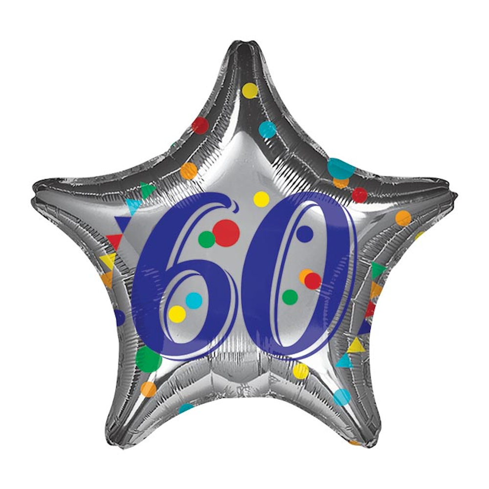 burton+BURTON 19" 60th Birthday Star Balloon