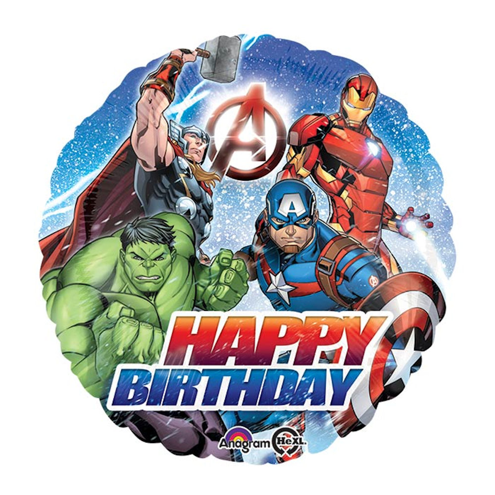 burton+BURTON 17" Avengers Happy Birthday Balloon