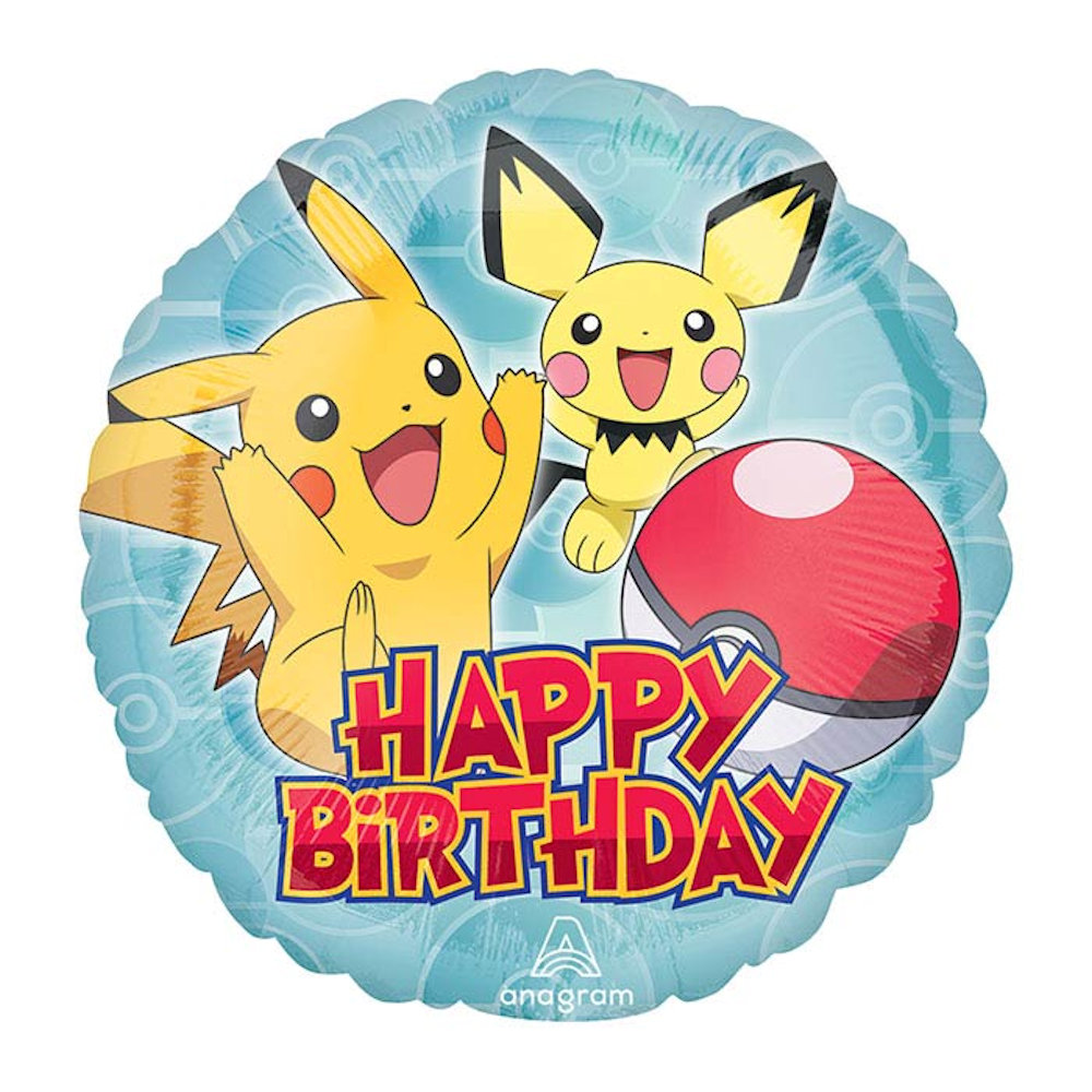 burton+BURTON 17" Pokemon Happy Birthday Balloon
