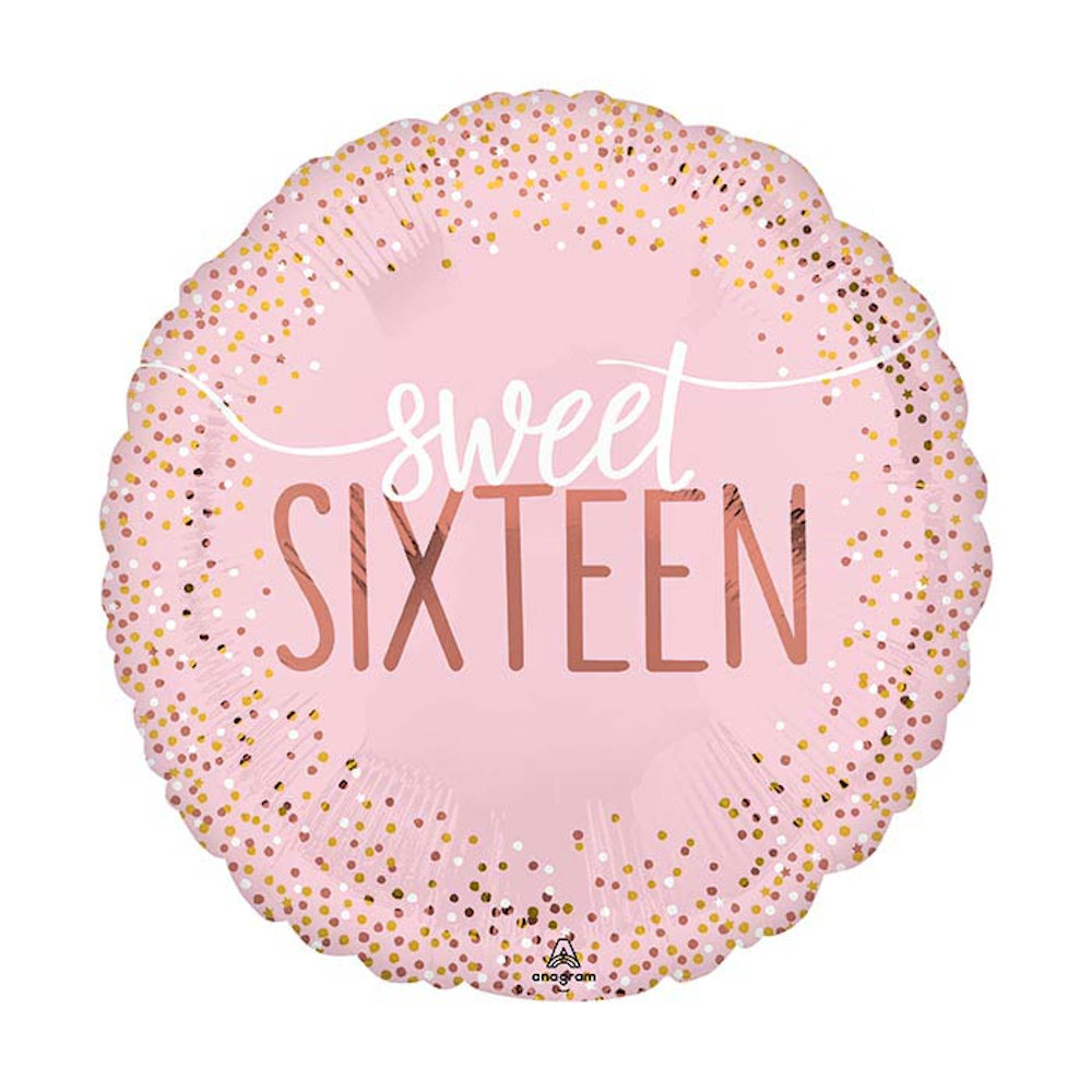 burton+BURTON 17" Sweet Sixteen Blush Birthday Balloon
