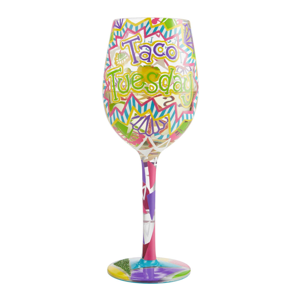 Lolita Taco Tuesday Wine Glass
