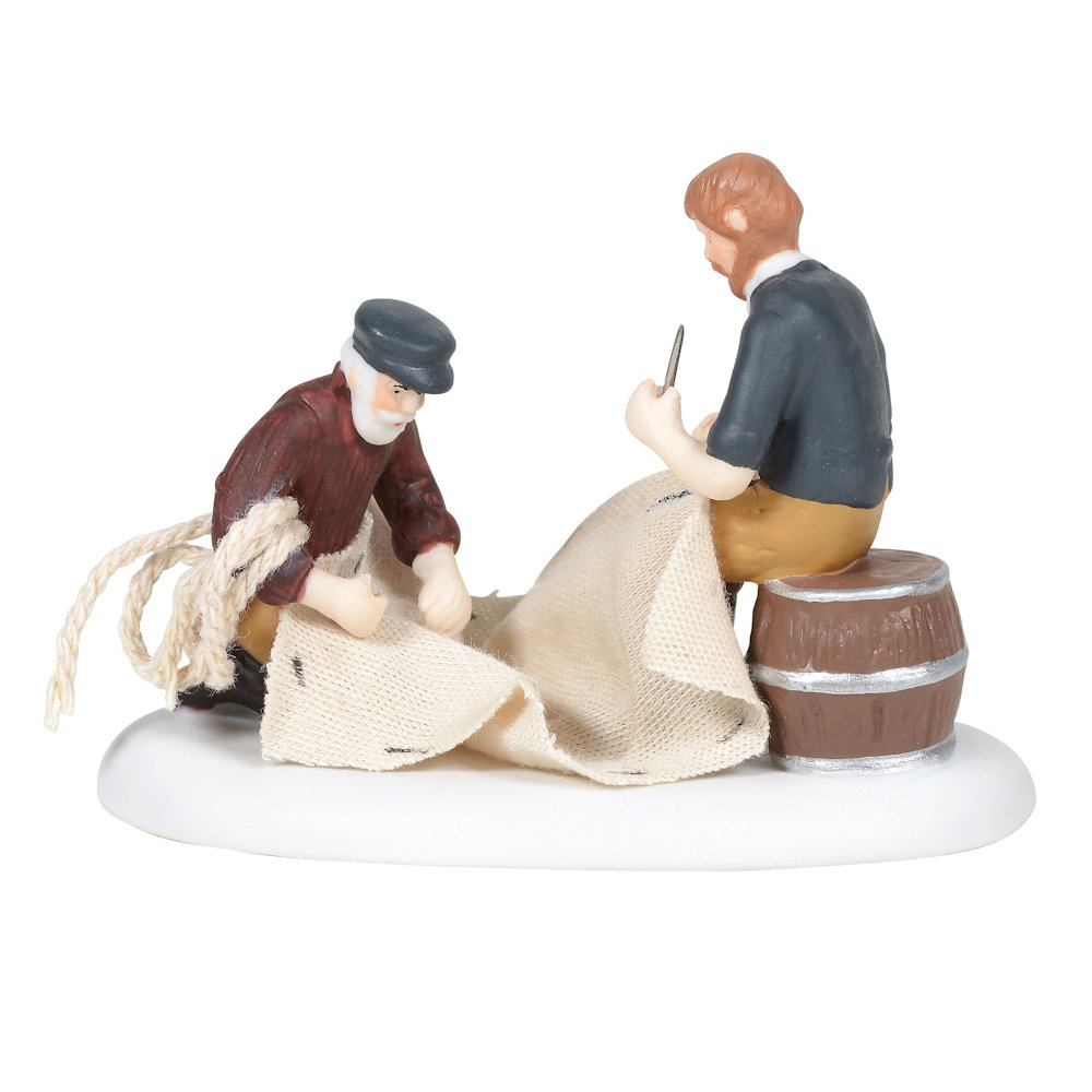 Department 56 New England Village Mending the Sails Accessory